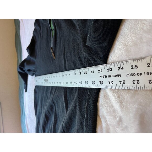 Tommy Bahama Mens Quarter Zip Reversible Pullover Sweatshirt Large Heather Blue - Picture 9 of 10